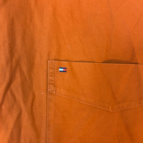 Men’s Tommy Hilfiger XXL Orange Long Sleeved Shirt - Picture 4 of 6